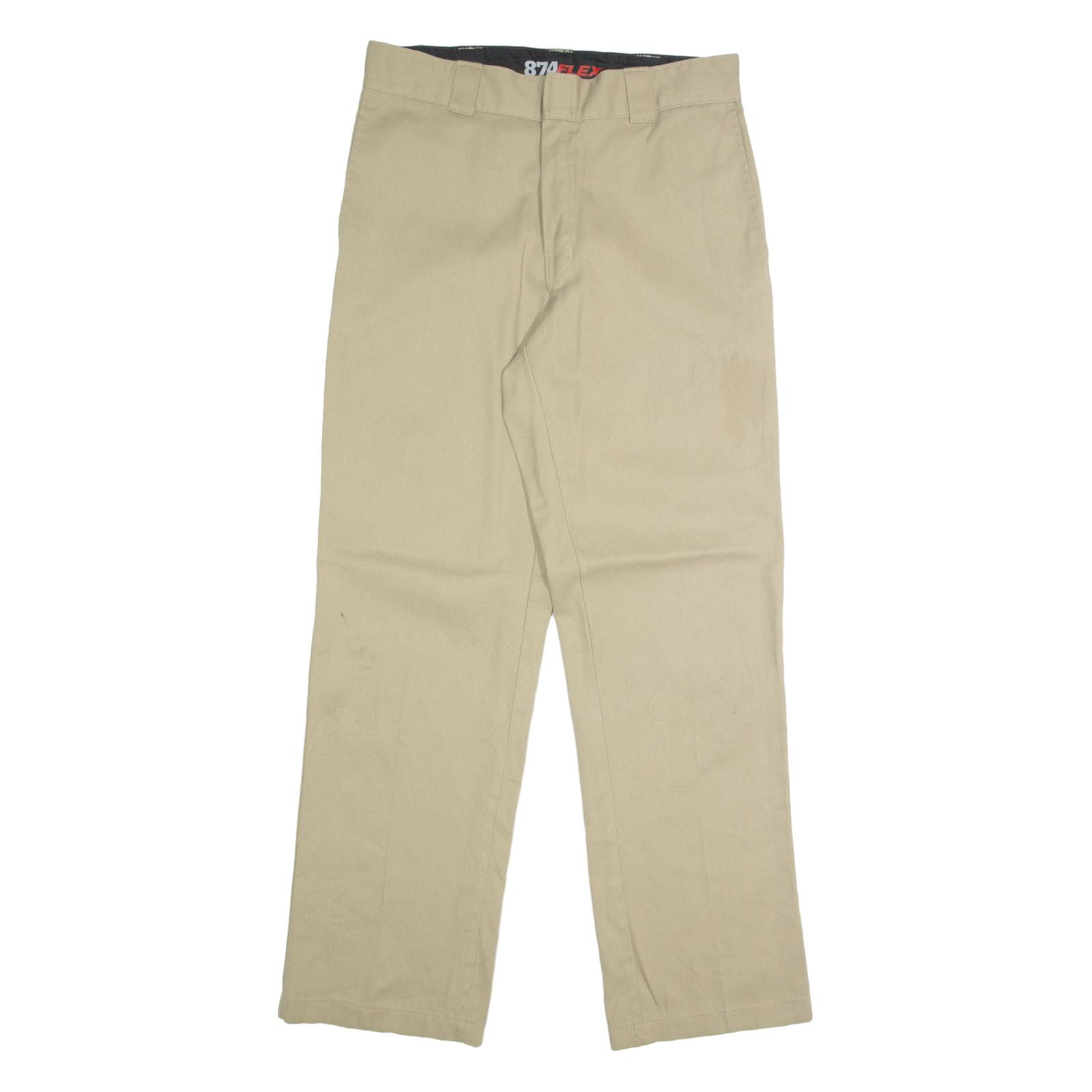 DICKIES Chino Mens Trousers Beige Regular Straight W32 L32
