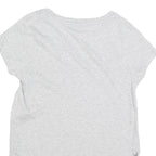 FILA Womens Grey Cotton Blend T-Shirt S Short Sleeve Round Neck Logo Print