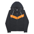 UMBRO Mens Black & Orange Zip Up Hoodie M Sportswear Casual Cotton Sweatshirt