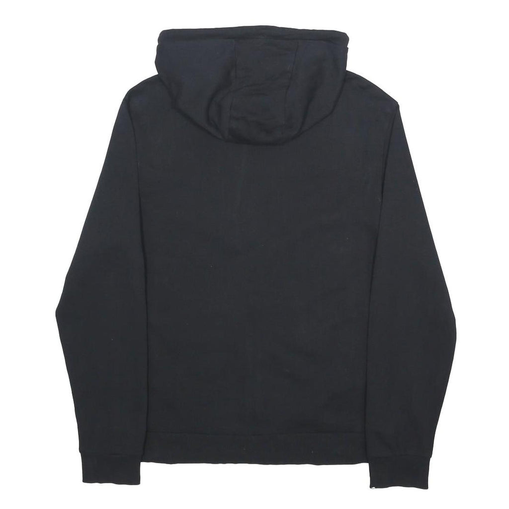 UMBRO Mens Black & Orange Zip Up Hoodie M Sportswear Casual Cotton Sweatshirt
