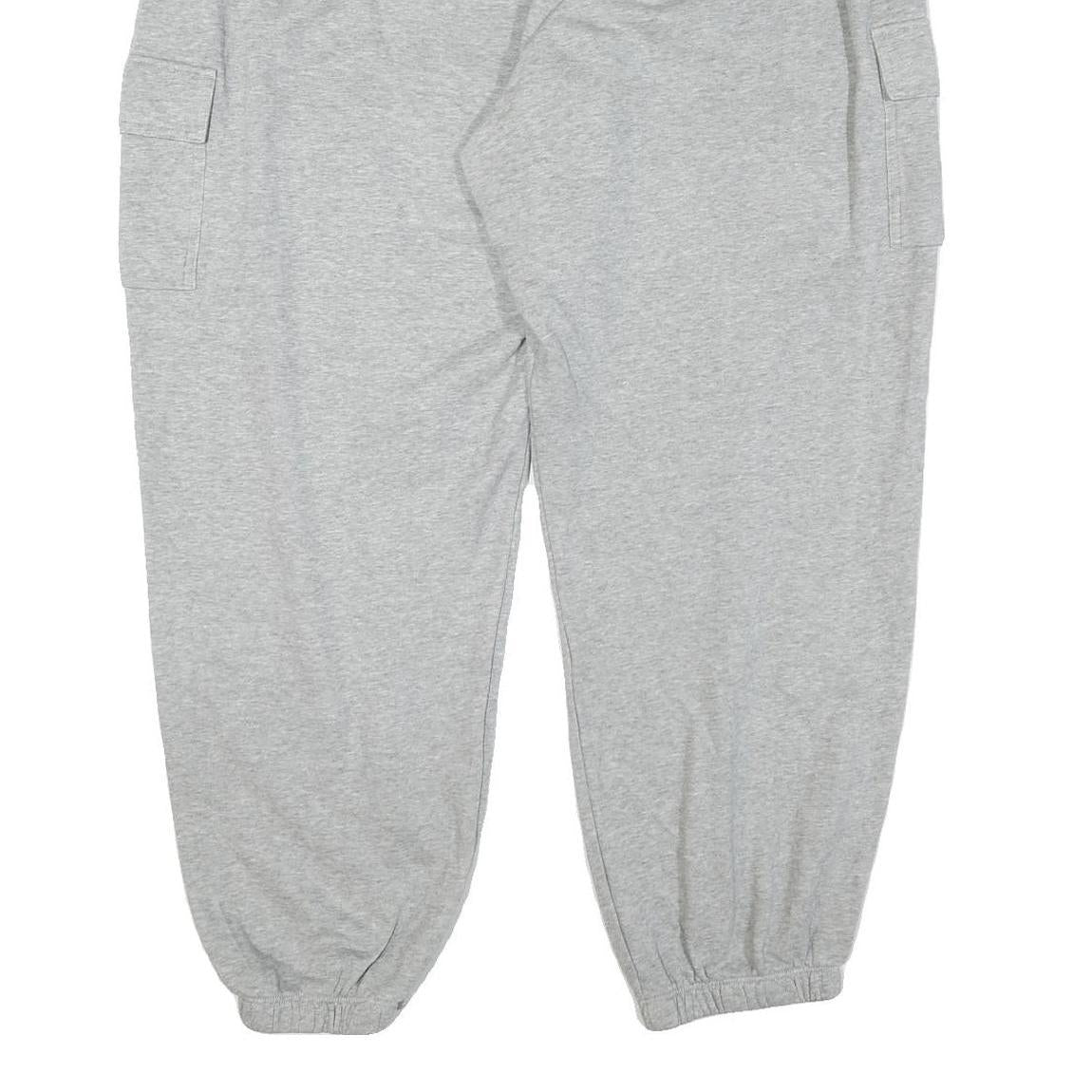 ADIDAS Mens Joggers Grey XL W36 L28 Cotton Blend Regular Fit Straight Leg Cargo