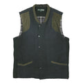 FIELDPRO Mens Black Green Quilted Button Jacket XL Polyester Blend Classic