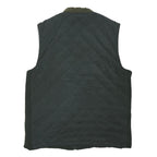 FIELDPRO Mens Black Green Quilted Button Jacket XL Polyester Blend Classic