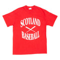 HAINES Scotland Baseball Mens T-Shirt Red L