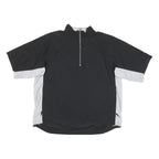 ADIDAS Mens Black & Grey Zip Track Jacket XL Polyester Blend Sporty Casual