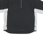 ADIDAS Mens Black & Grey Zip Track Jacket XL Polyester Blend Sporty Casual