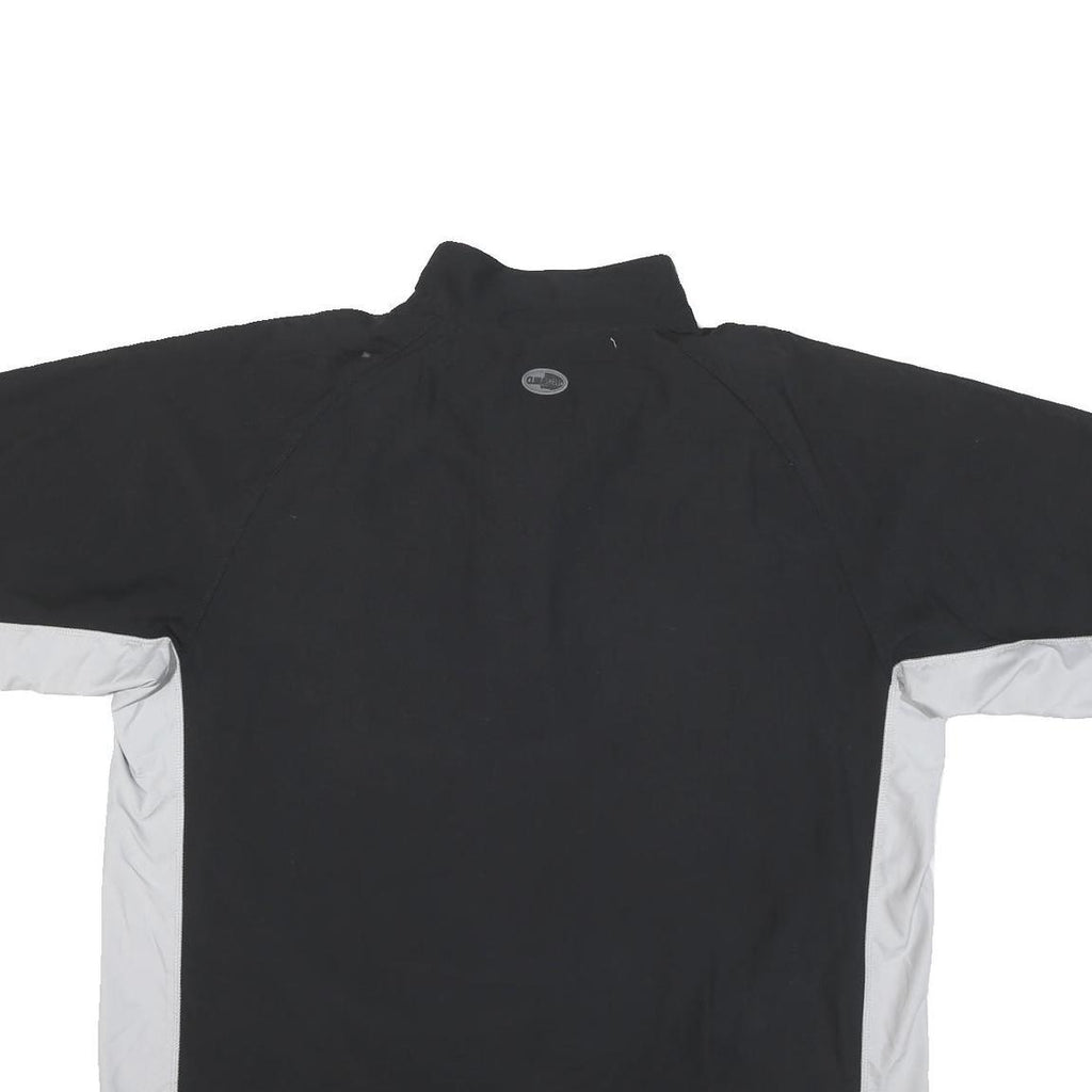 ADIDAS Mens Black & Grey Zip Track Jacket XL Polyester Blend Sporty Casual