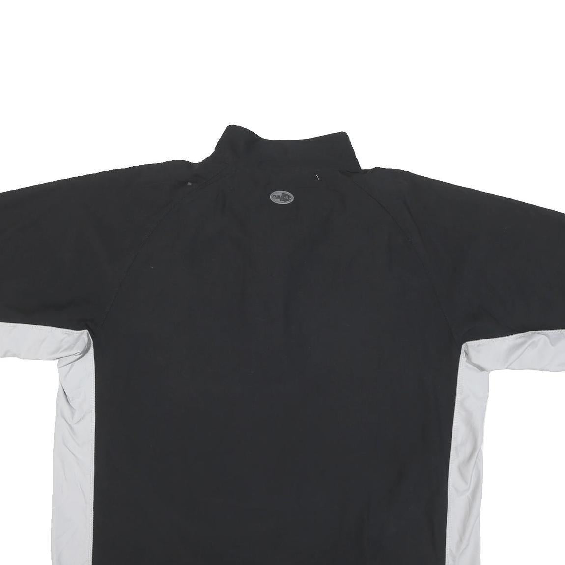 ADIDAS Mens Black & Grey Zip Track Jacket XL Polyester Blend Sporty Casual