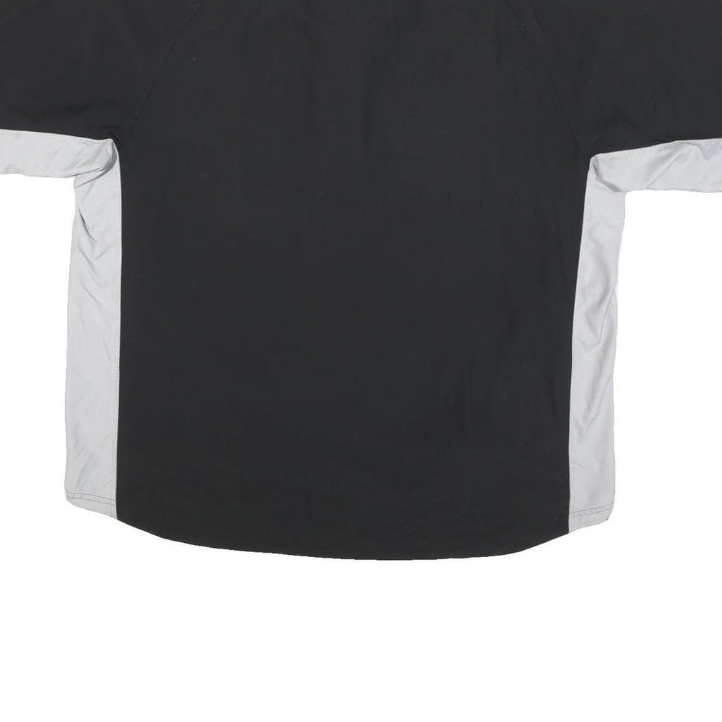 ADIDAS Mens Black & Grey Zip Track Jacket XL Polyester Blend Sporty Casual