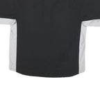 ADIDAS Mens Black & Grey Zip Track Jacket XL Polyester Blend Sporty Casual