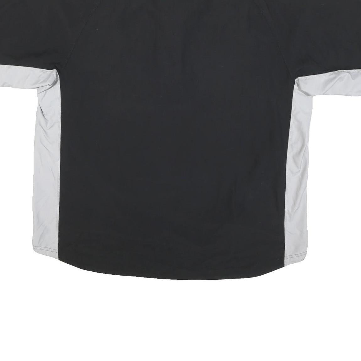 ADIDAS Mens Black & Grey Zip Track Jacket XL Polyester Blend Sporty Casual