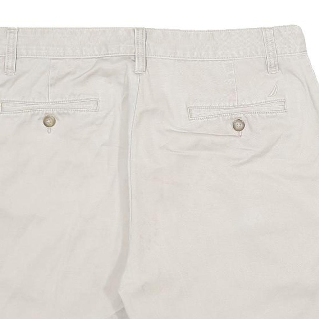 NAUTICA Mens Shorts Beige Casual Plain M W31 Classic Cotton Comfortable