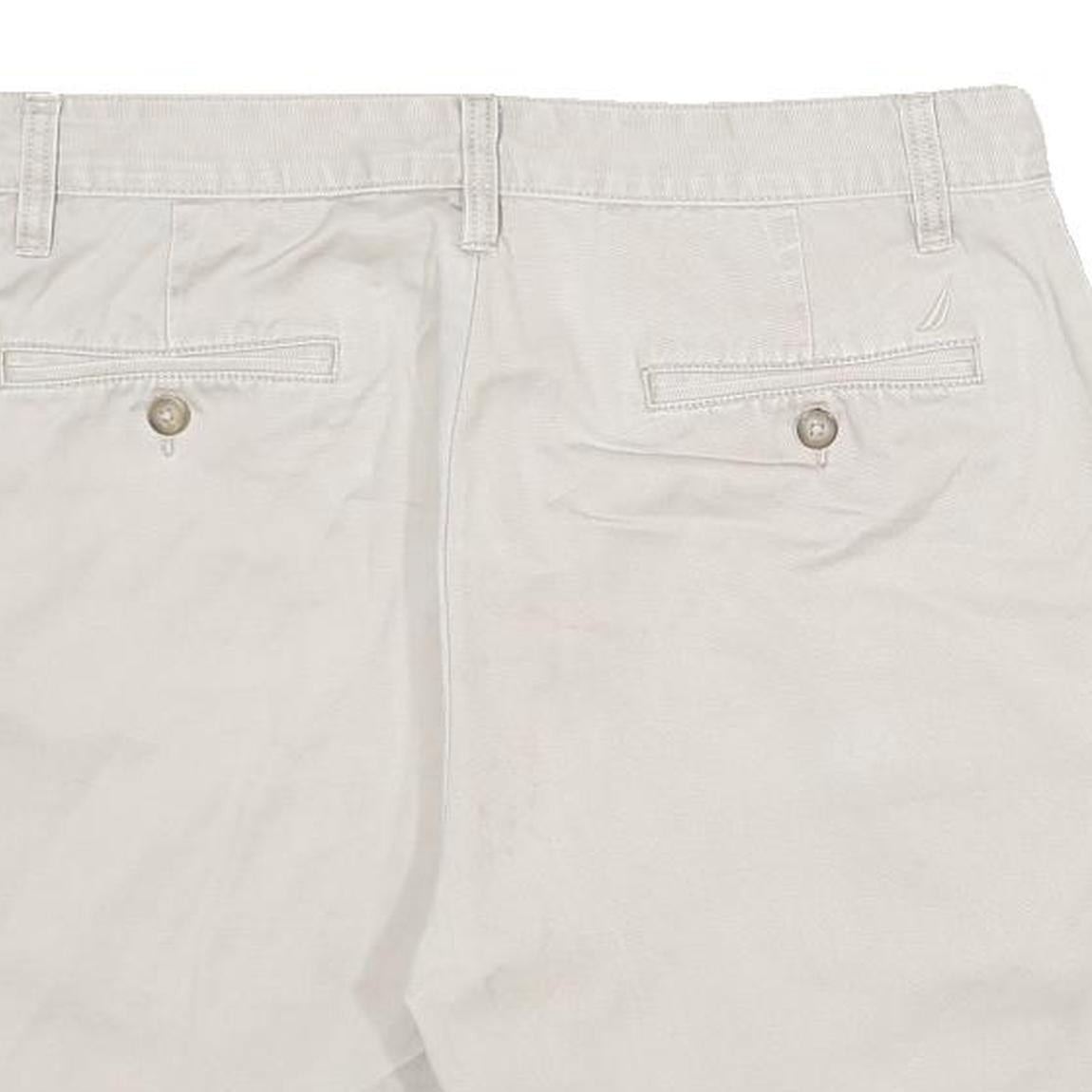 NAUTICA Mens Shorts Beige Casual Plain M W31 Classic Cotton Comfortable