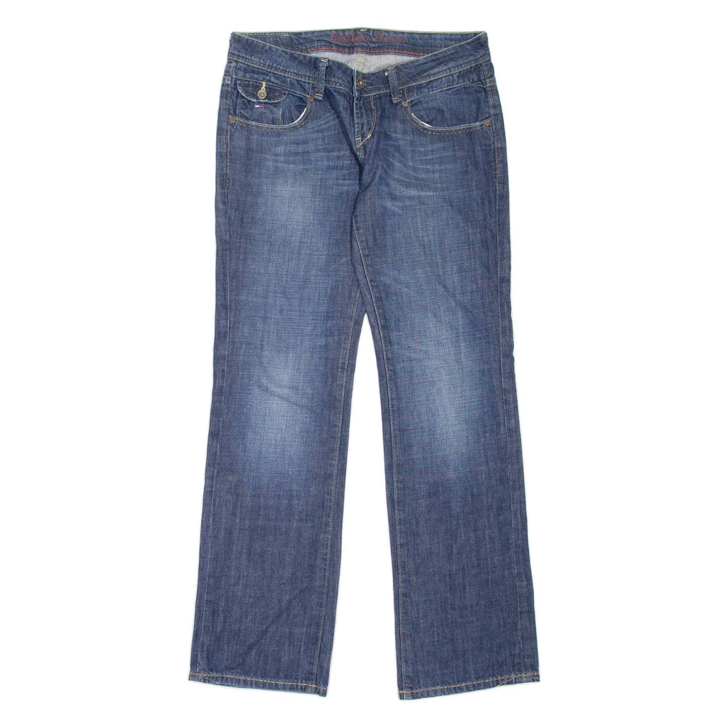 HILFIGER DENIM Cassandra Womens Jeans Blue Regular Straight Stone Wash W30 L34