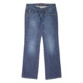 HILFIGER DENIM Cassandra Womens Jeans Blue Regular Straight Stone Wash W30 L34