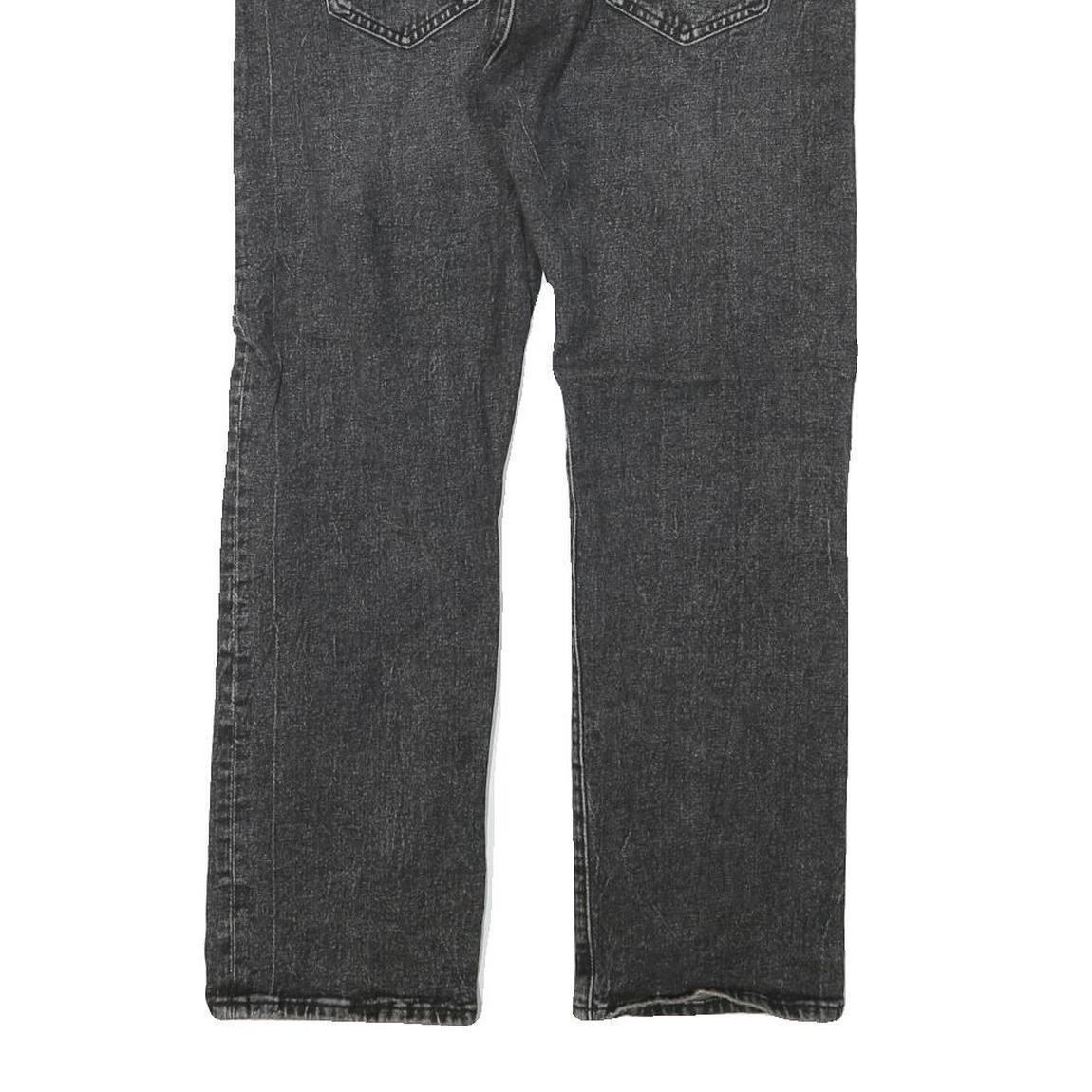 LEVI'S 501 Mens Jeans Black Regular Straight Denim Medium W32 L27 Classic Button