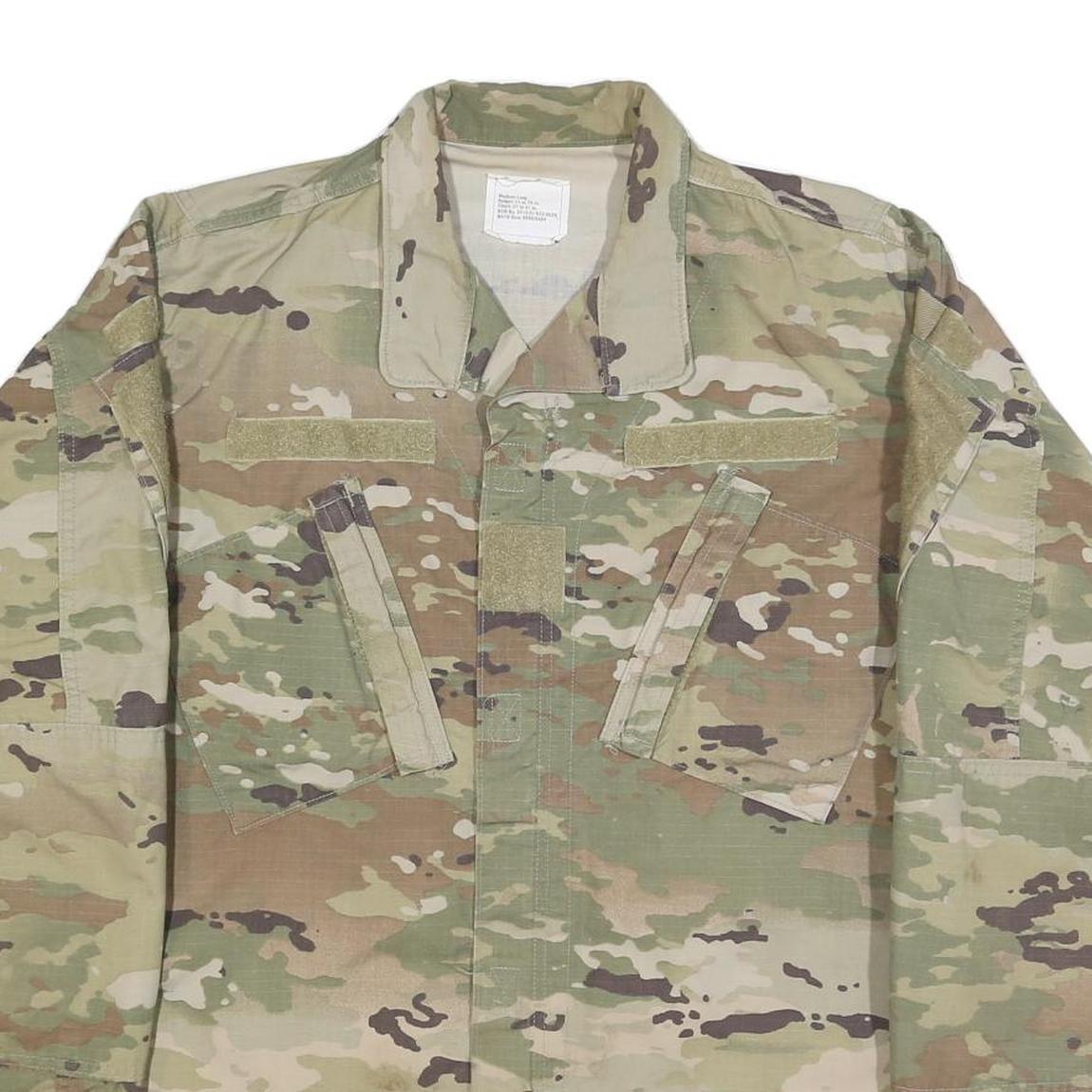 INSECT REPELLENT APPAREL Mens Green Camouflage Outdoor Jacket M Cotton Blend Zip