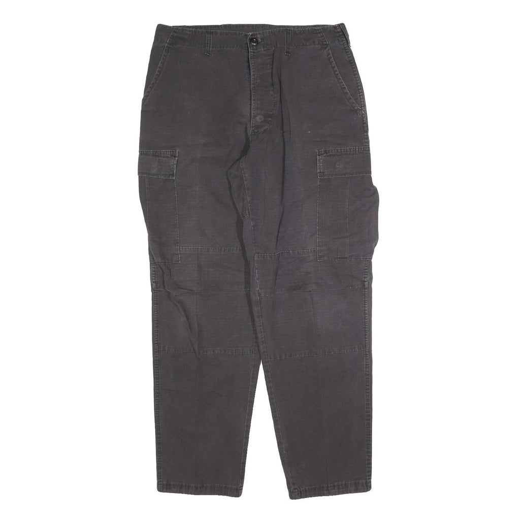 CARHARTT Mens Cotton Blend Black Workwear Regular Straight Trousers W34 L34