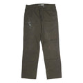 CARHARTT Mens Cotton Blend Olive Regular Zip Trousers W34 L32 Workwear Durable