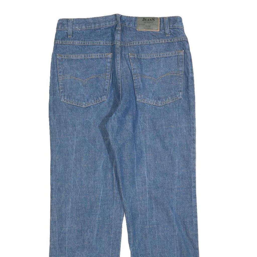 BASIC DENIM Womens Blue Relaxed Straight Denim Medium W29 L28 Casual Everyday