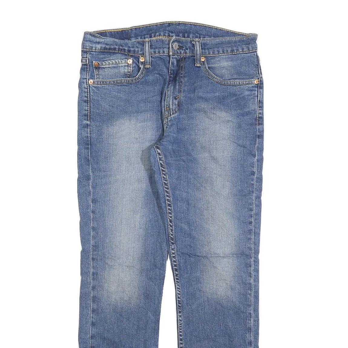 LEVI'S 511 Slim Mens Jeans Blue Denim Slim Straight Cotton Blend W32 L30 Classic