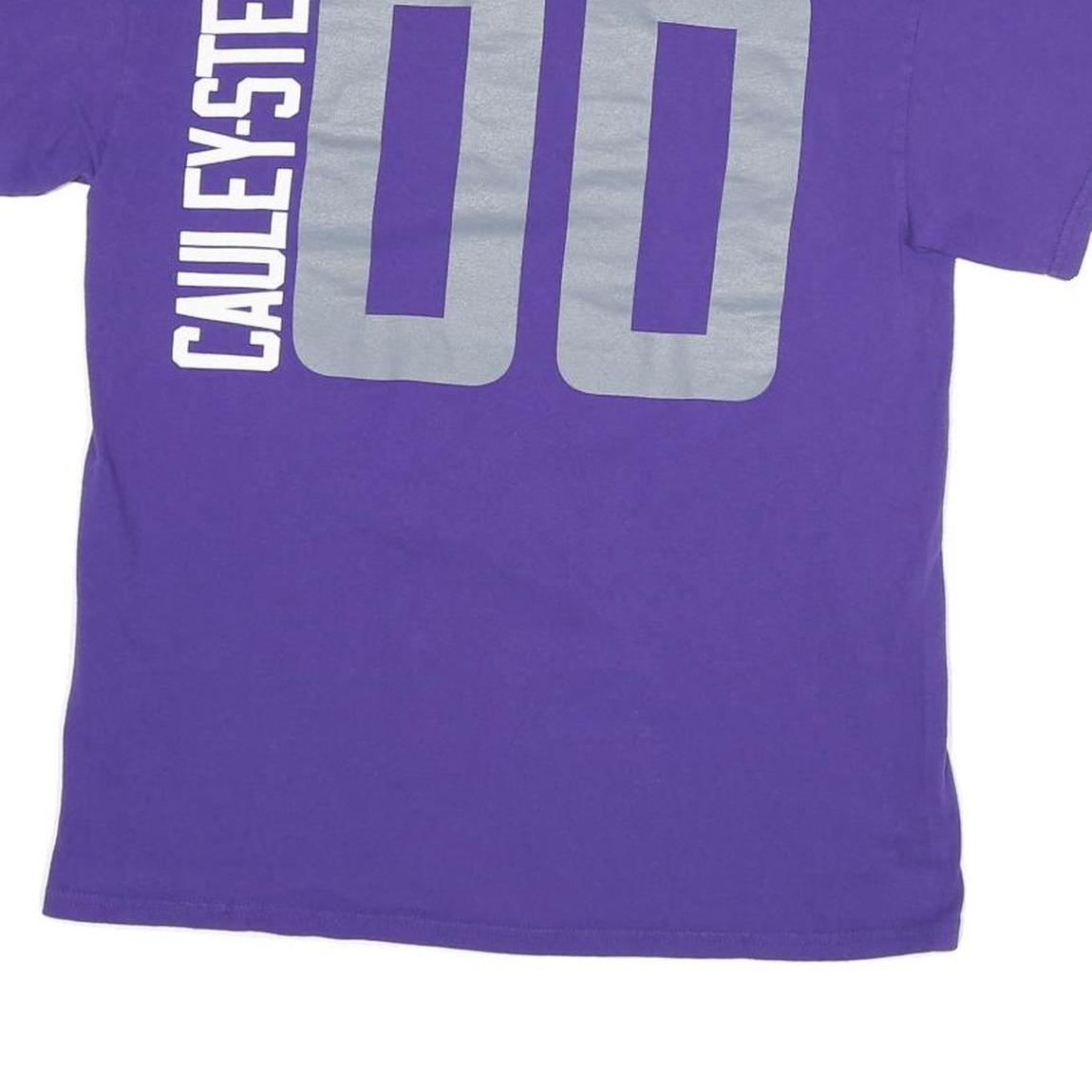 MAJESTIC Mens Purple Sacramento Kings Graphic T-Shirt M Short Sleeve Crew Neck