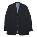 PIERRE CARDIN Mens Black Wool Tailored Jacket M Formal Button Closure Classic