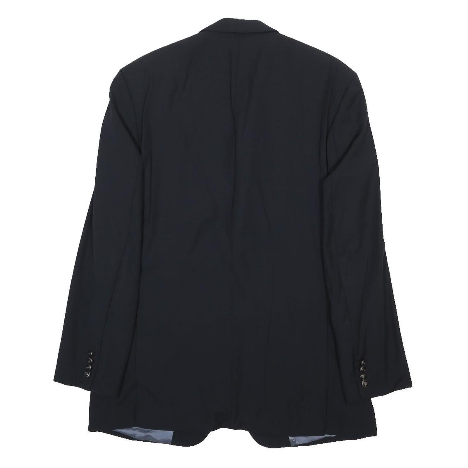 PIERRE CARDIN Mens Black Wool Tailored Jacket M Formal Button Closure Classic