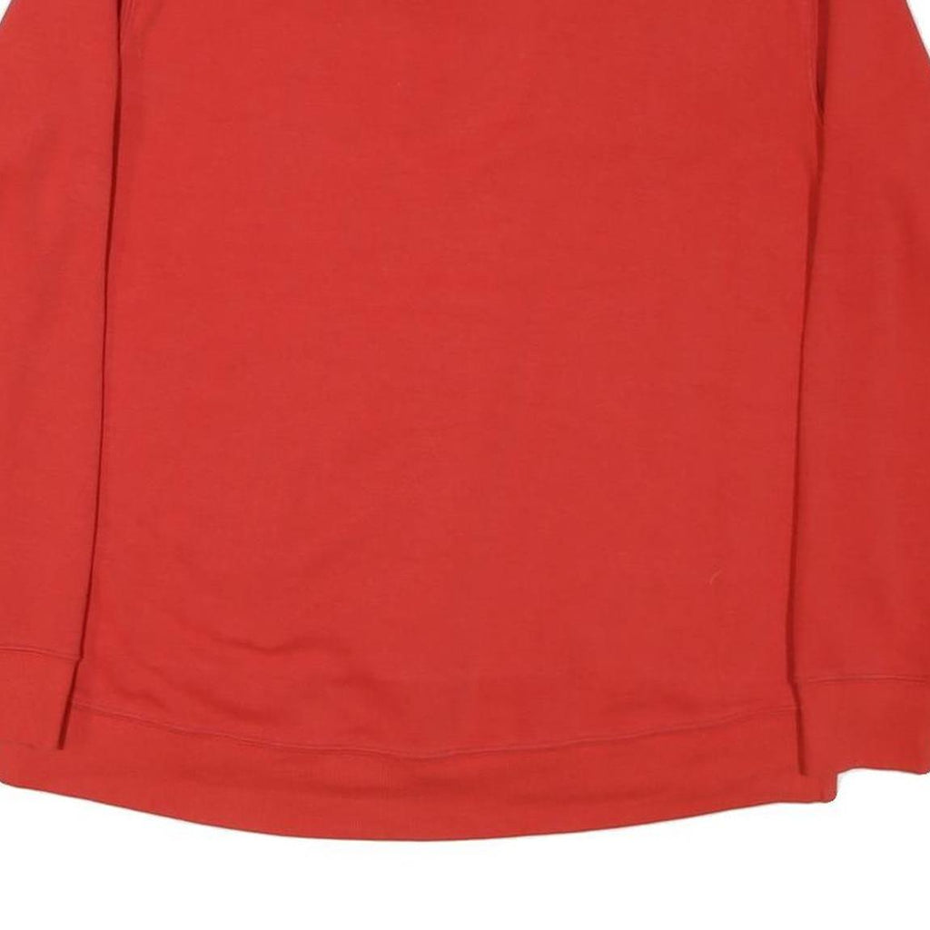 FILA Womens Red Crew Neck UK 16 Cotton Blend Pullover Sweatshirt Casual