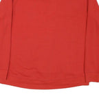 FILA Womens Red Crew Neck UK 16 Cotton Blend Pullover Sweatshirt Casual