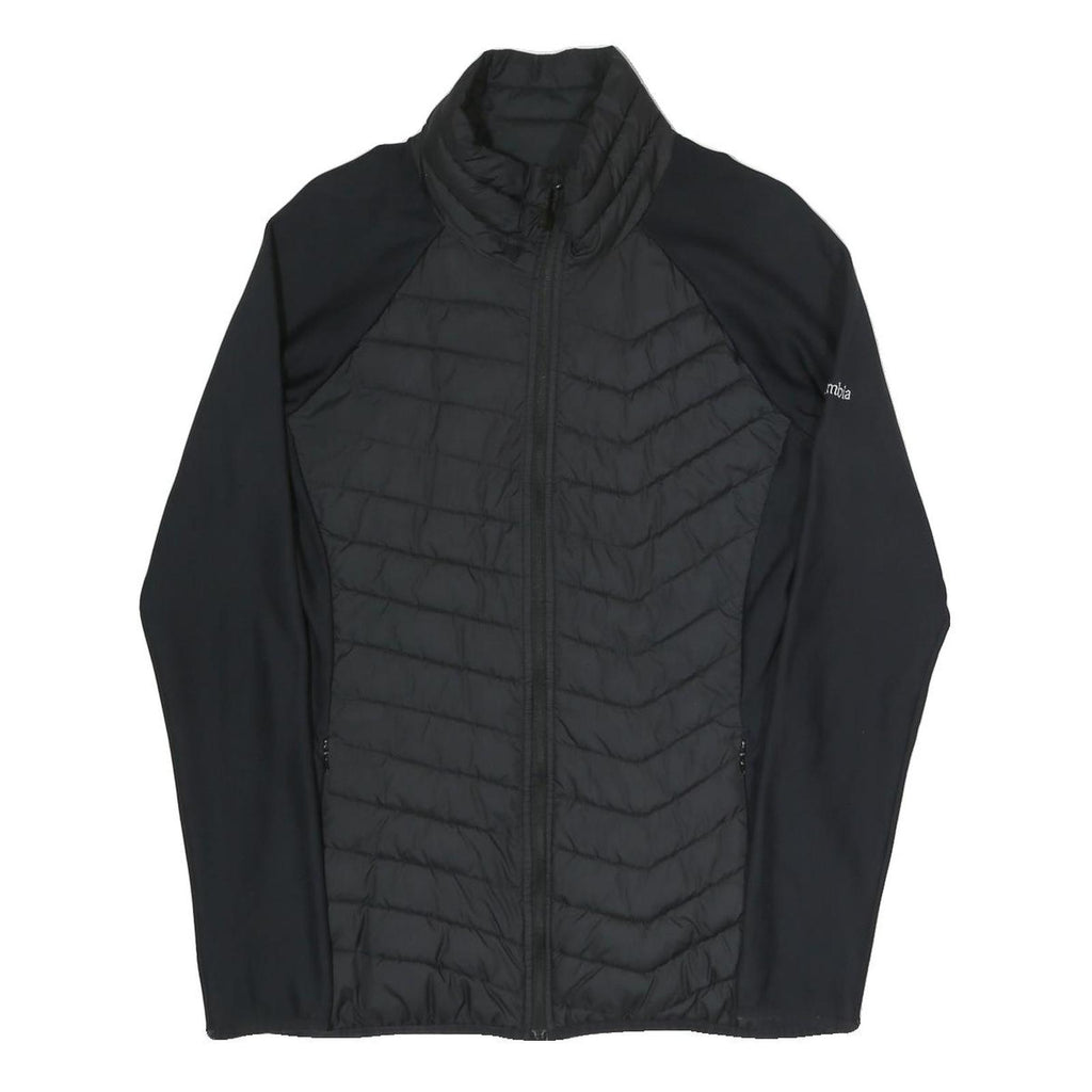 COLUMBIA Womens Black Shell Jacket L Polyester Blend Zip Outdoor Activewear