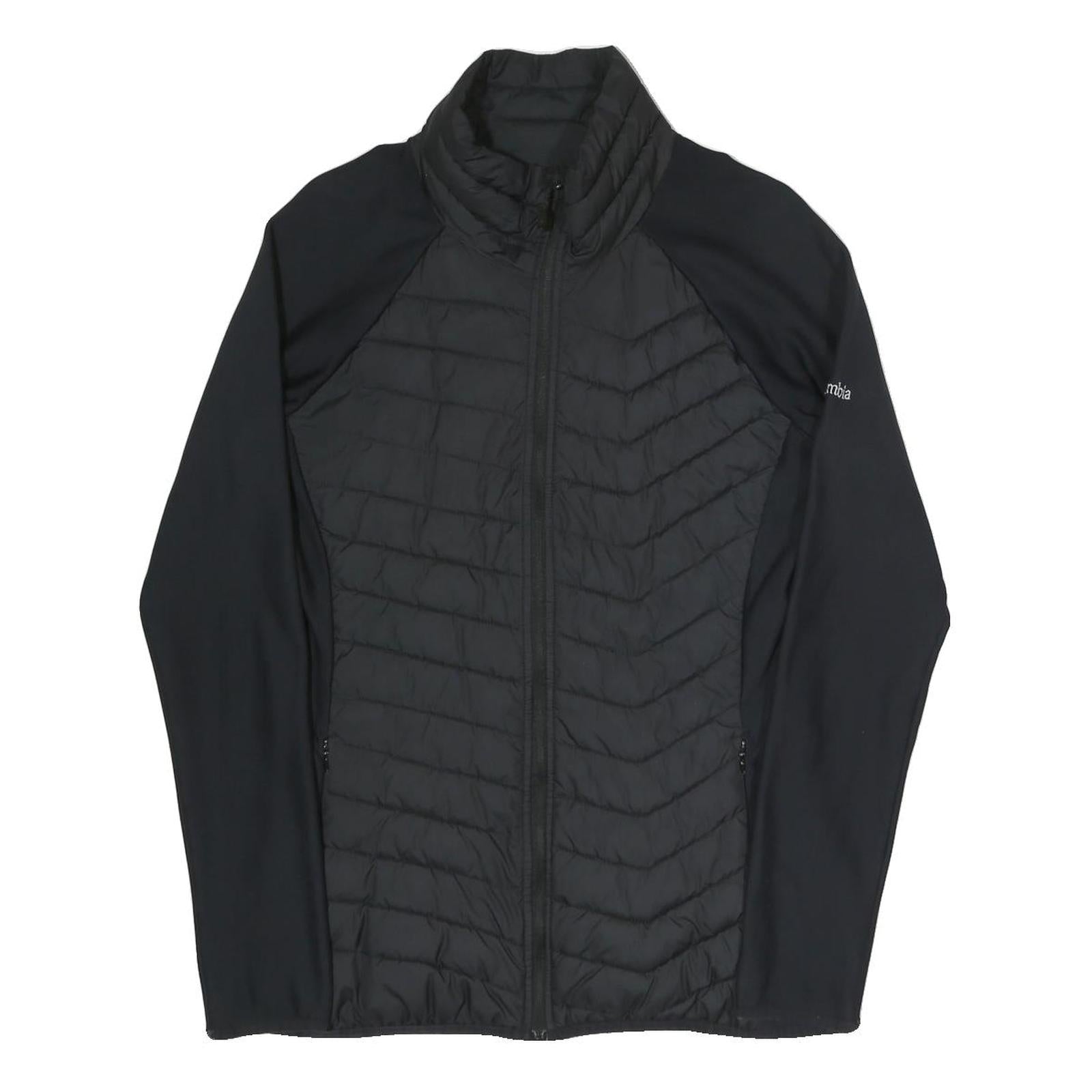 COLUMBIA Womens Black Shell Jacket L Polyester Blend Zip Outdoor Activewear