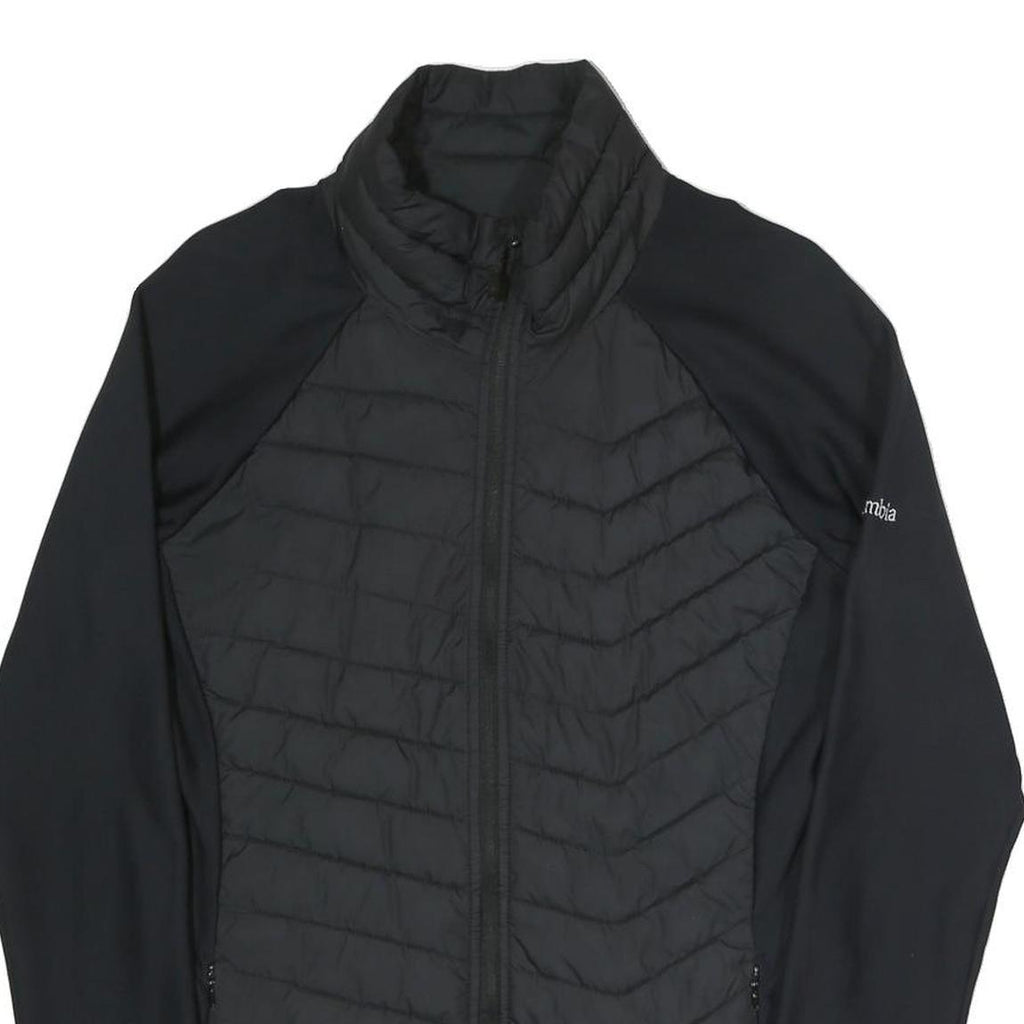 COLUMBIA Womens Black Shell Jacket L Polyester Blend Zip Outdoor Activewear