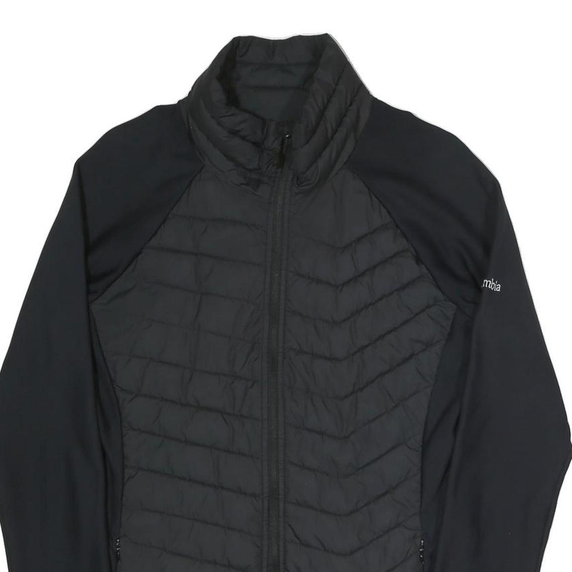 COLUMBIA Womens Black Shell Jacket L Polyester Blend Zip Outdoor Activewear