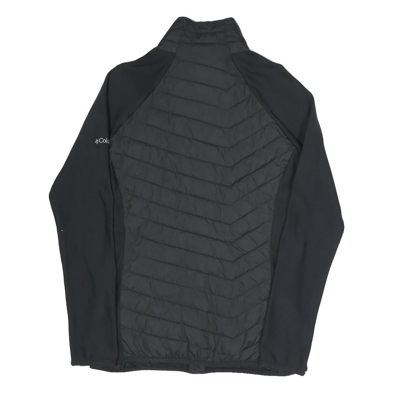 COLUMBIA Womens Black Shell Jacket L Polyester Blend Zip Outdoor Activewear