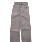 Womens Corduroy Trousers Grey Slim Bootcut W24 L35