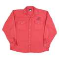 CODET Mens Red Workwear Shirt L Long Sleeve Button Cotton Blend Utility Shirt