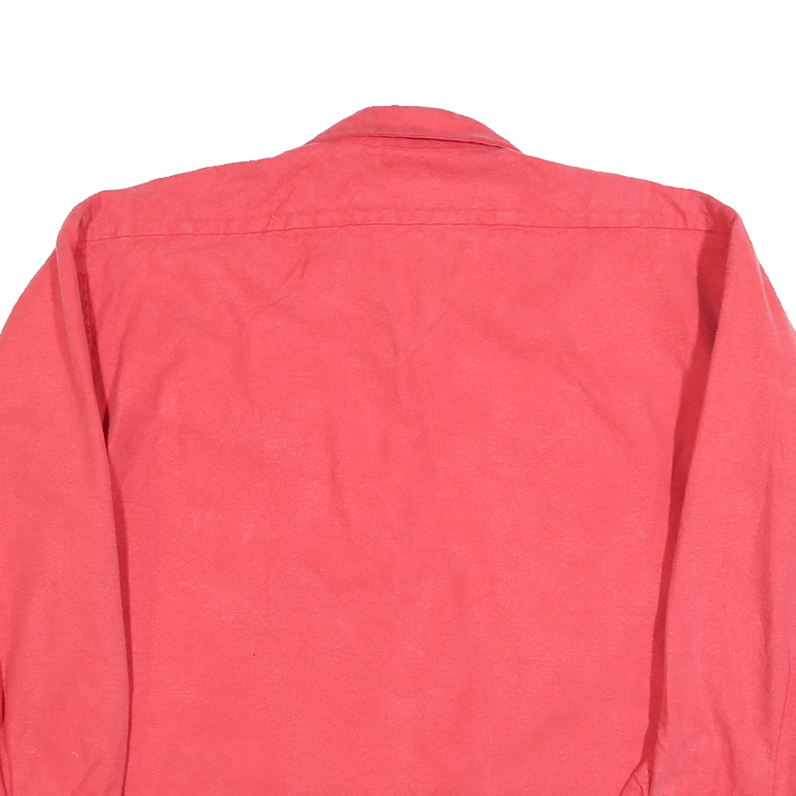 CODET Mens Red Workwear Shirt L Long Sleeve Button Cotton Blend Utility Shirt