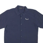 Mens Plain Shirt Blue L