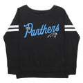 NFL Womens Black Carolina Panthers Crew Neck S Sweatshirt Cotton Blend