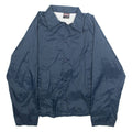 ATHLETIC WORKS Mens Track Jacket Blue Nylon M