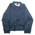 ATHLETIC WORKS Mens Track Jacket Blue Nylon M