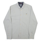 TED BAKER Mens Plain Shirt Grey Long Sleeve M