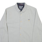 TED BAKER Mens Plain Shirt Grey Long Sleeve M