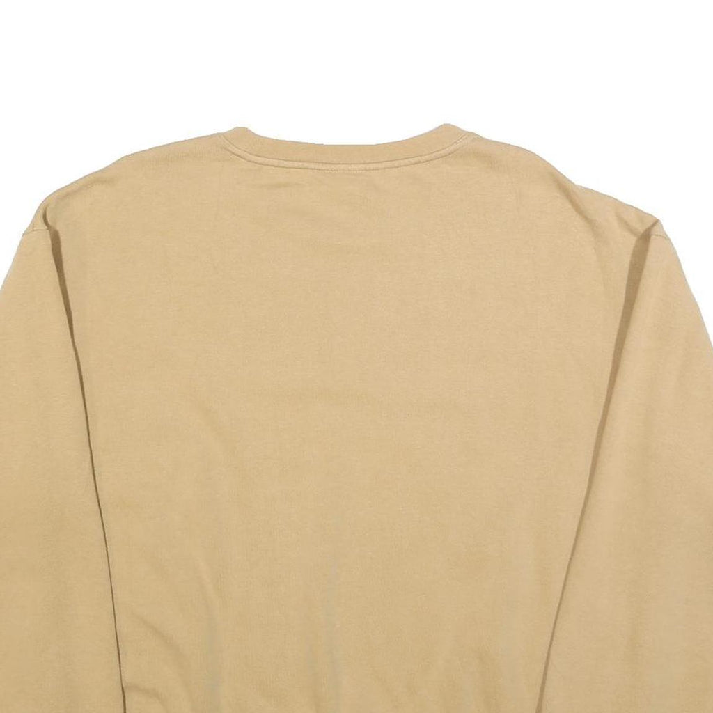 CHAMPION Womens Beige Crew Neck XL Cotton Blend Sweatshirt Pullover