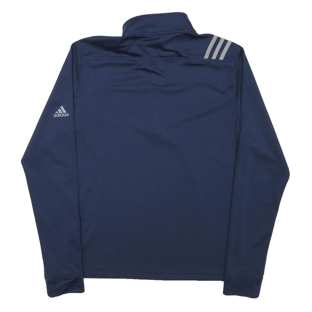 ADIDAS Mens Navy Blue Quarter Zip XS Performance Sweatshirt