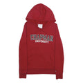 CHAMPION Womens Red Chapman University Pullover Hoodie S Cotton Blend Casual