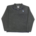 NHL Womens Grey Sweatshirt Jacket L Polyester Plain Casual Athletic Sportswear