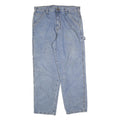 CARHARTT Mens Jeans Blue Relaxed Straight Denim Rinse W36 L32 Workwear