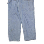 CARHARTT Mens Jeans Blue Relaxed Straight Denim Rinse W36 L32 Workwear